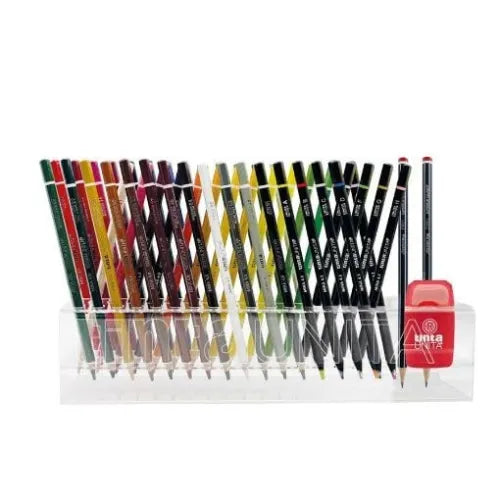 Basetta 10 Pastelli Multicolor + 38 Classici Mina 4.2 + Accessori