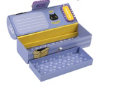 ITOTAL - Organizer a Forma di Bauletto con Lucchetto Black Cat Viola